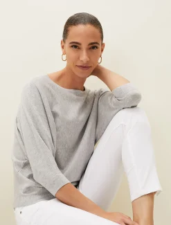Cristine Batwing Fine Knit Jumper