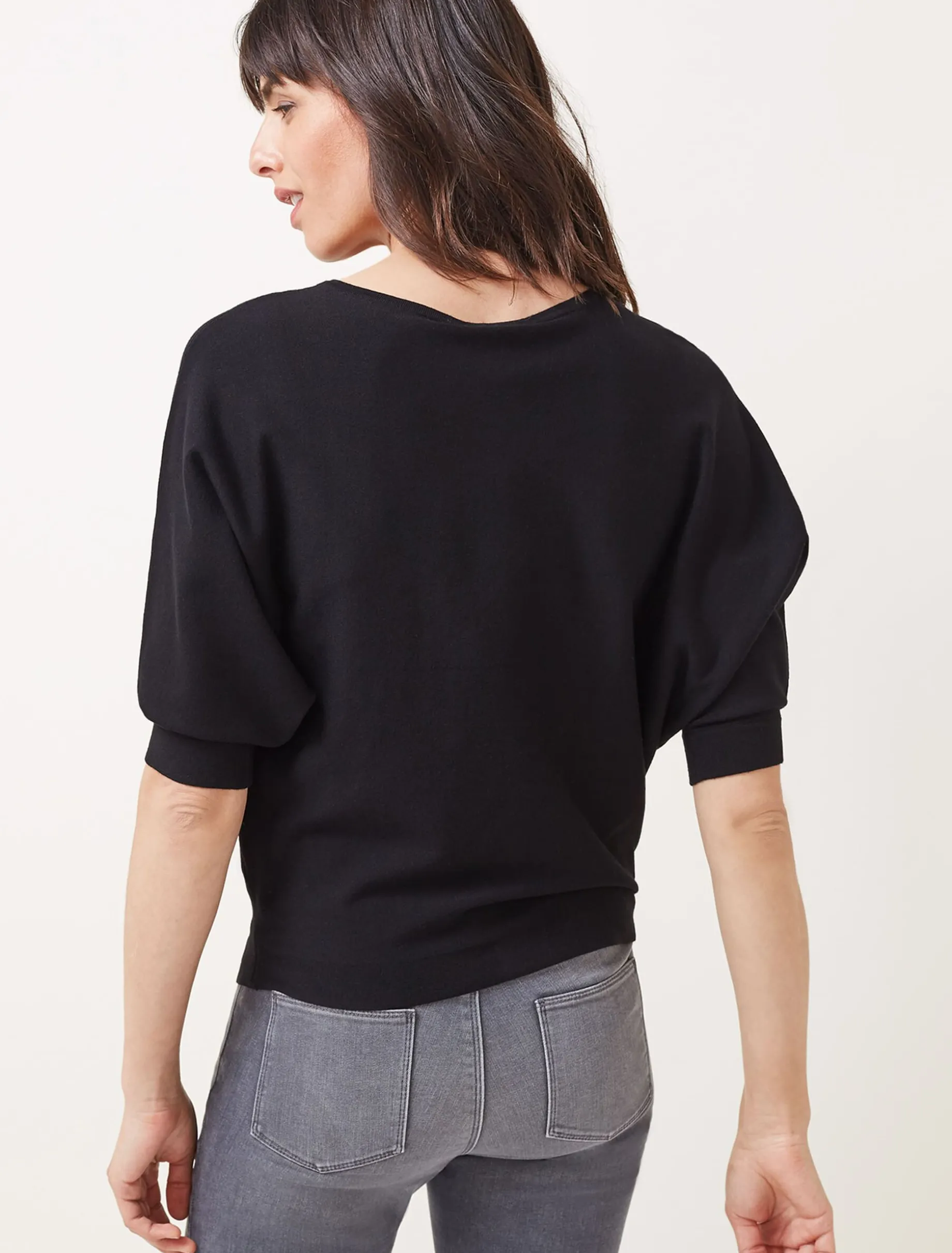 Cristine Batwing Fine Knit Jumper