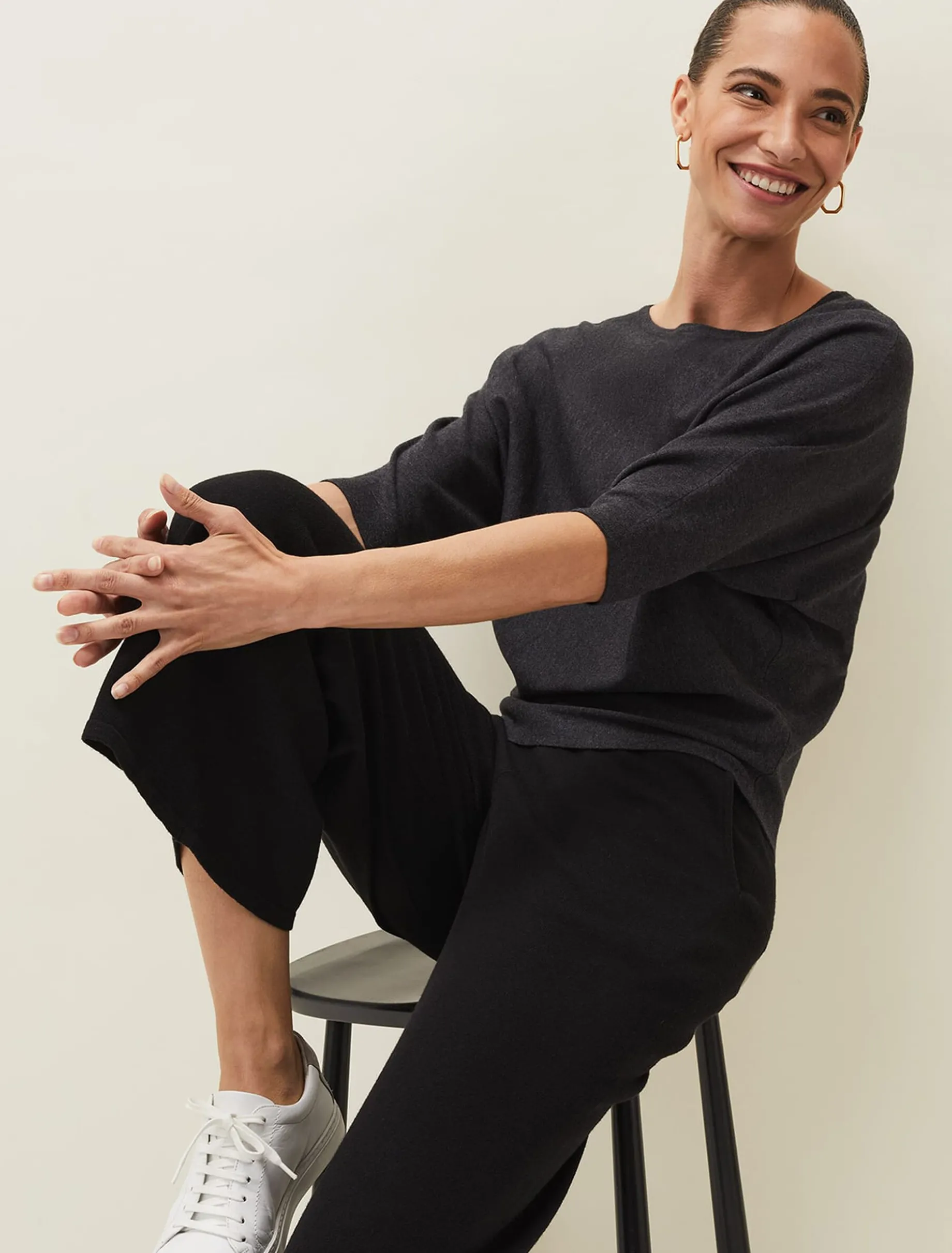 Cristine Batwing Fine Knit Jumper