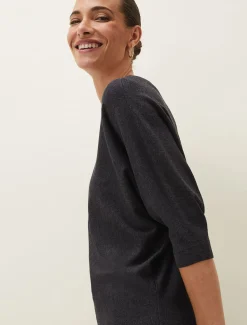 Cristine Batwing Fine Knit Jumper