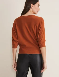 Cristine Batwing Fine Knit Jumper