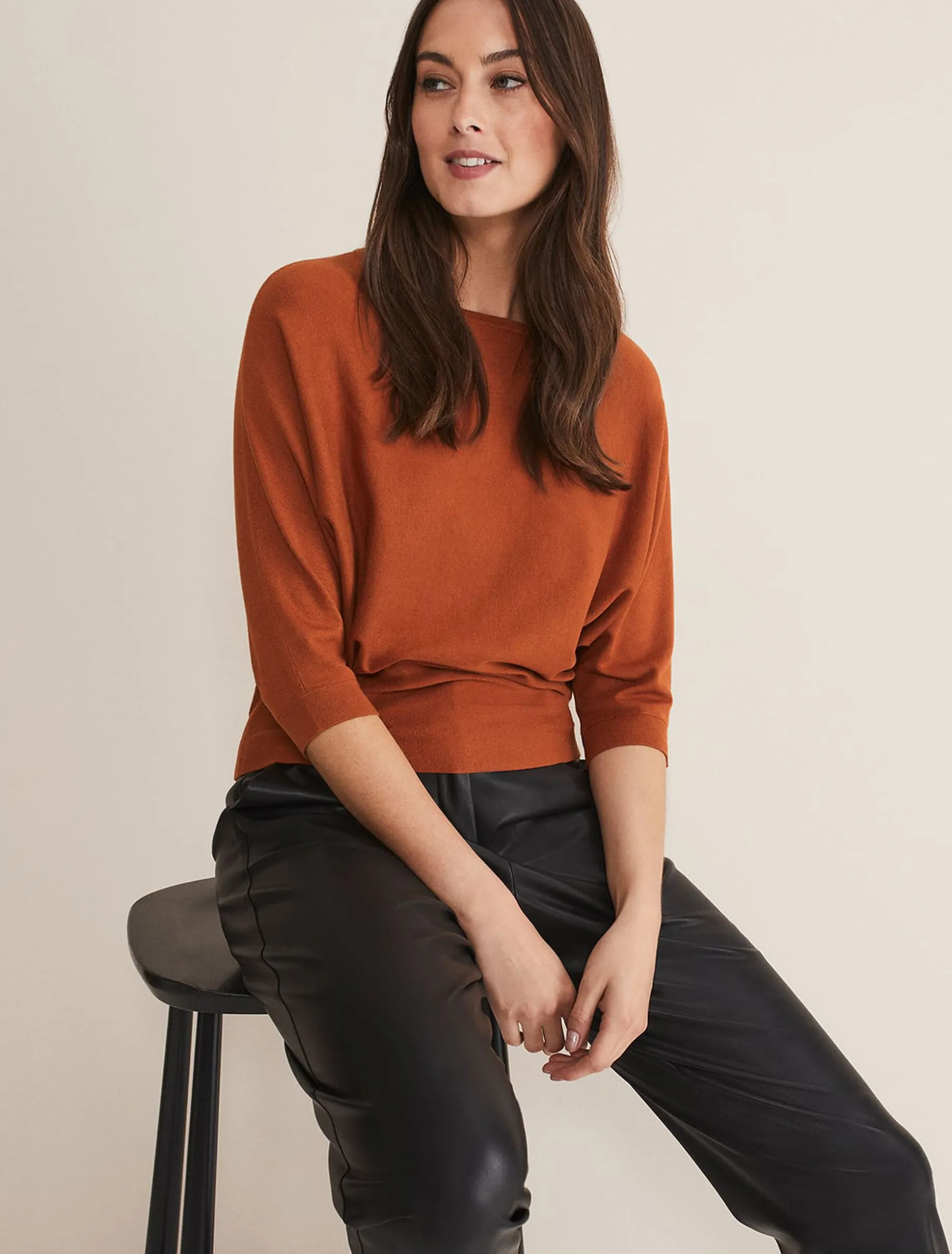 Cristine Batwing Fine Knit Jumper