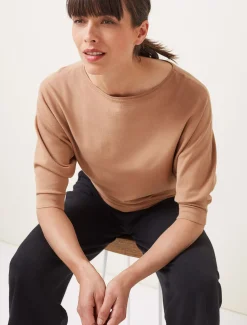 Cristine Fine Knit Batwing Jumper
