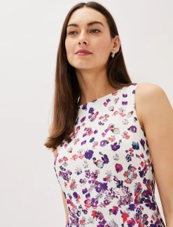 Dahlia Ditsy Floral Fitted Dress