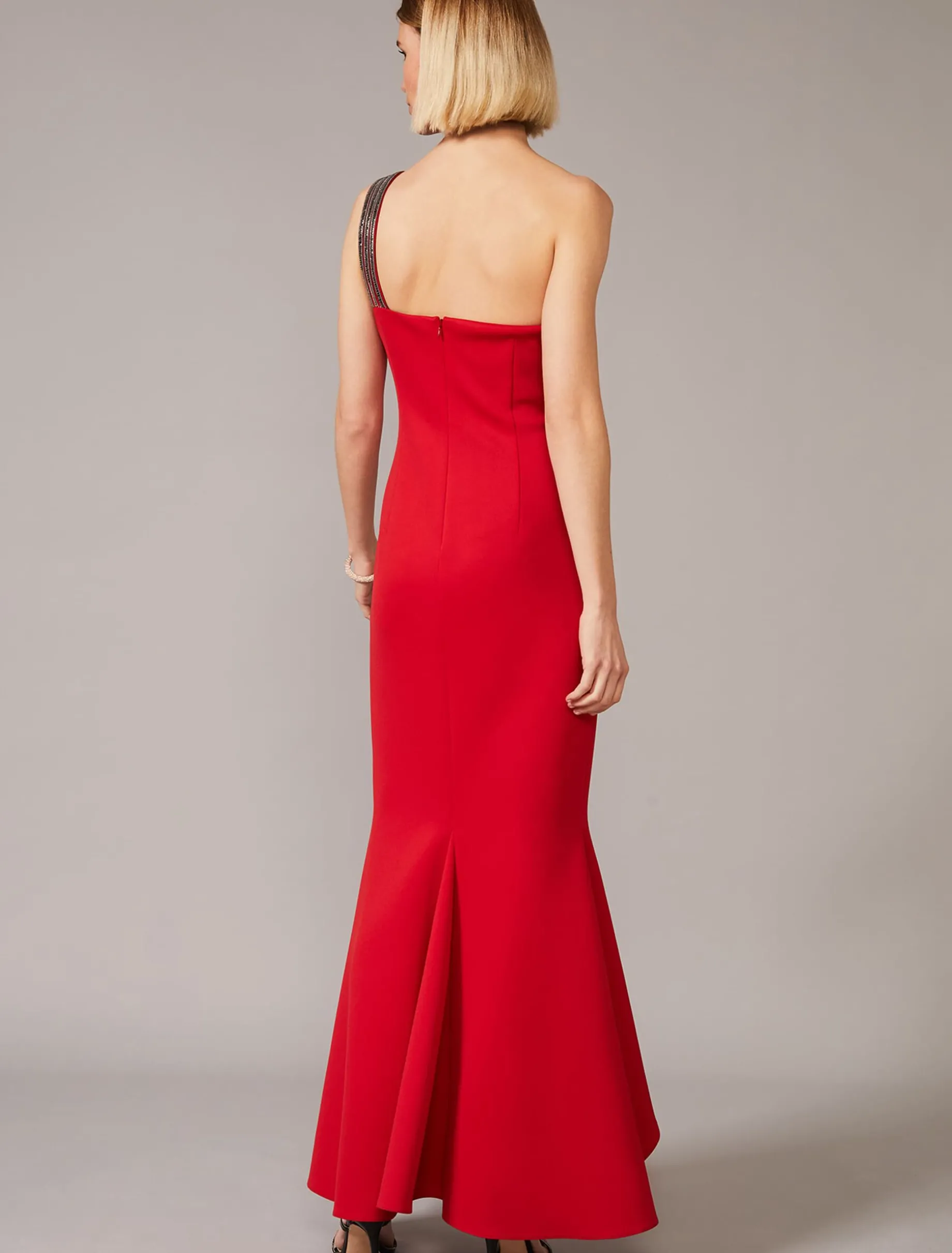 Dahlia One Shouldered Scuba Dress