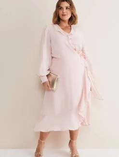 Daisie Frill Ruffle Midi Dress