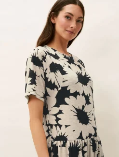 Daisy Print Swing Dress