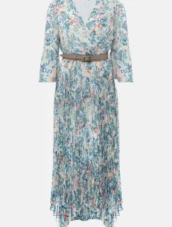 Dani Floral Pleated Midi Dress