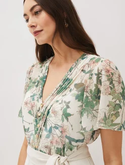 Dani Floral Print Wide Leg Jumpsuit