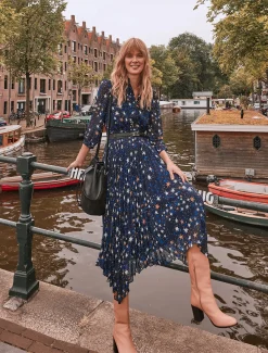 Dani Star Pleated Dress