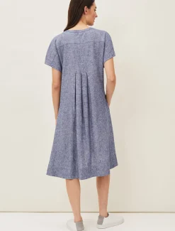 Danica Linen Swing Dress