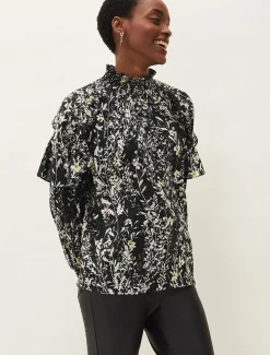 Daphne Floral Frill Blouse