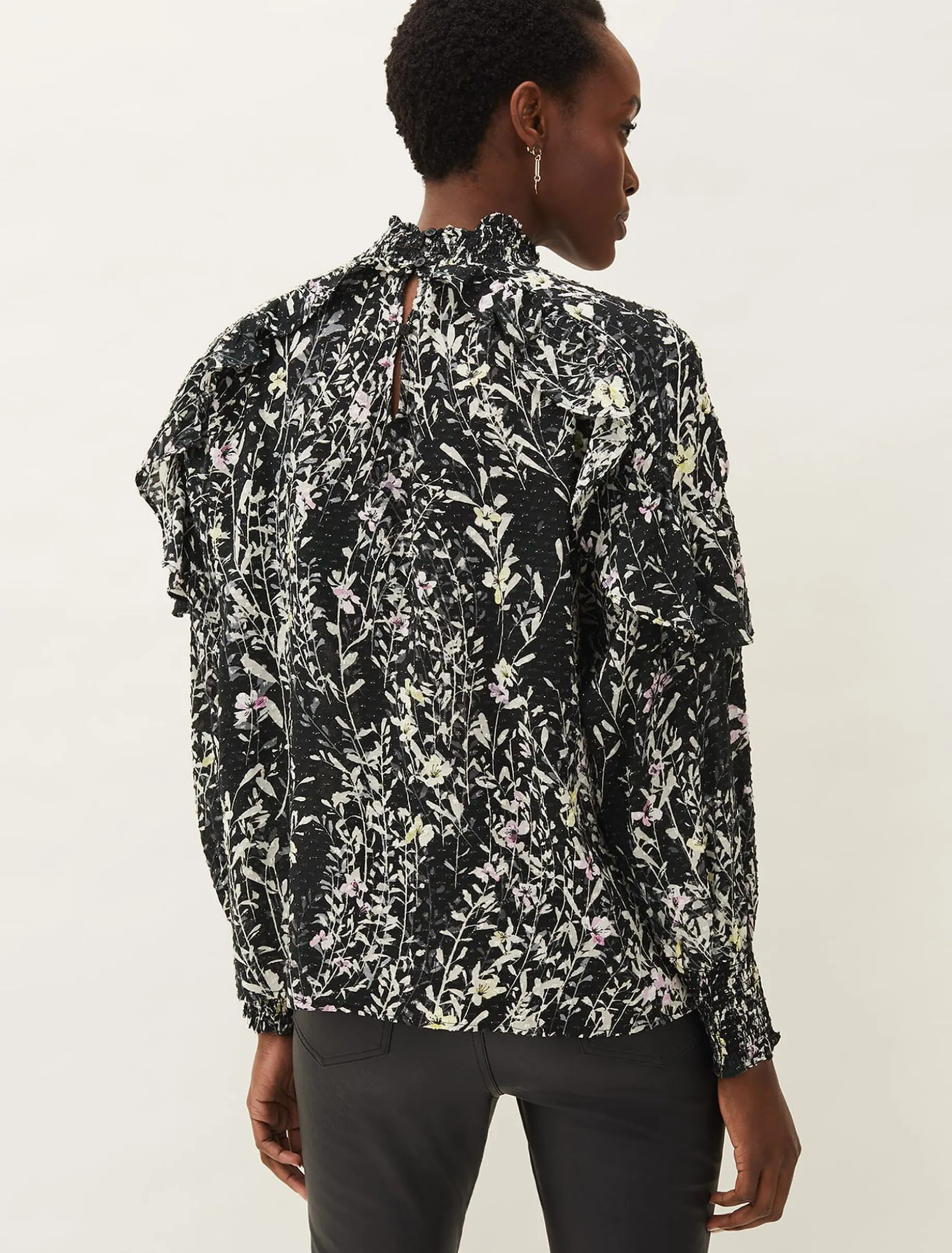 Daphne Floral Frill Blouse