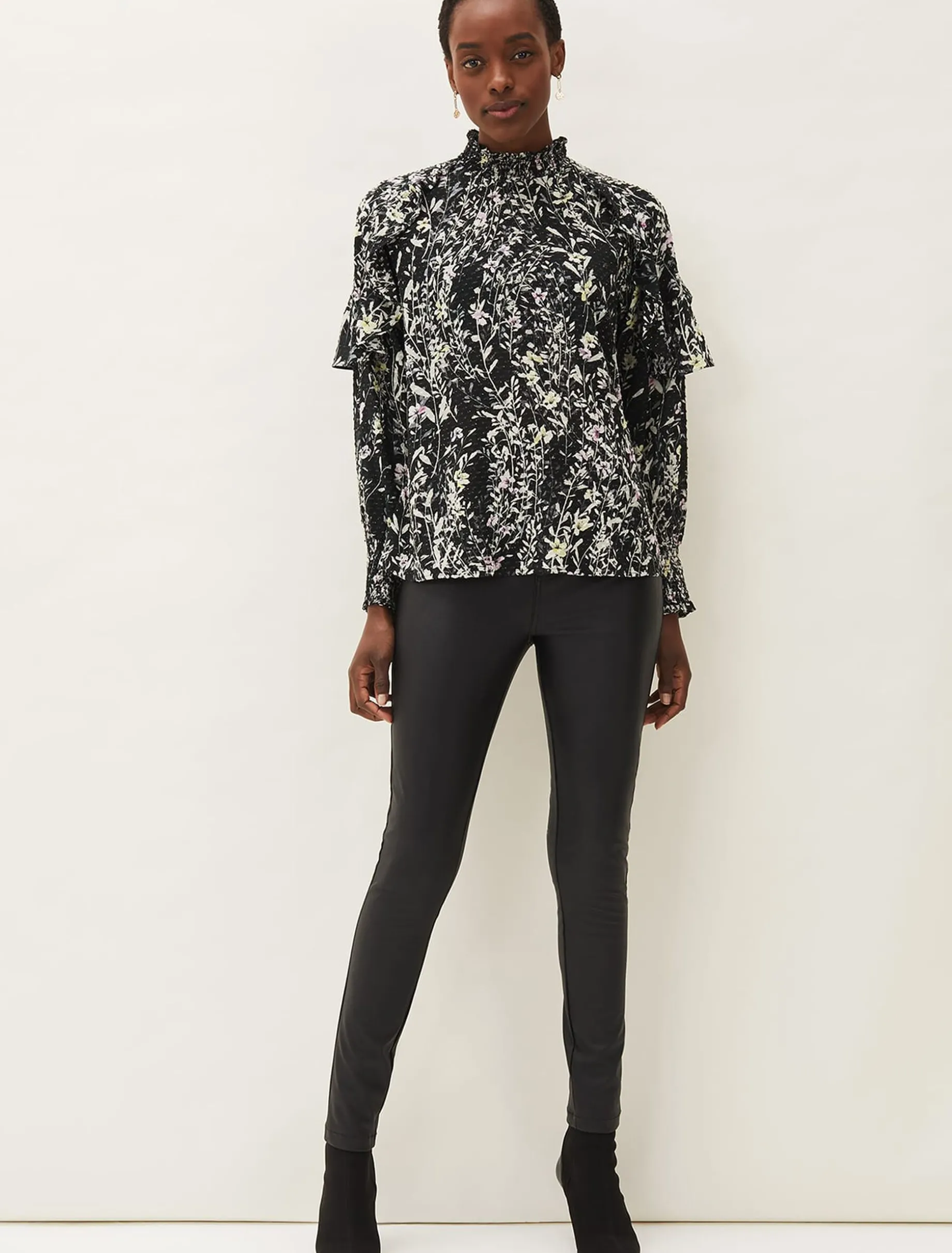 Daphne Floral Frill Blouse