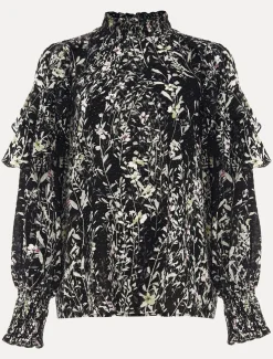 Daphne Floral Frill Blouse