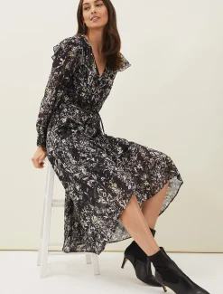 Daphne Floral Wrap Dress