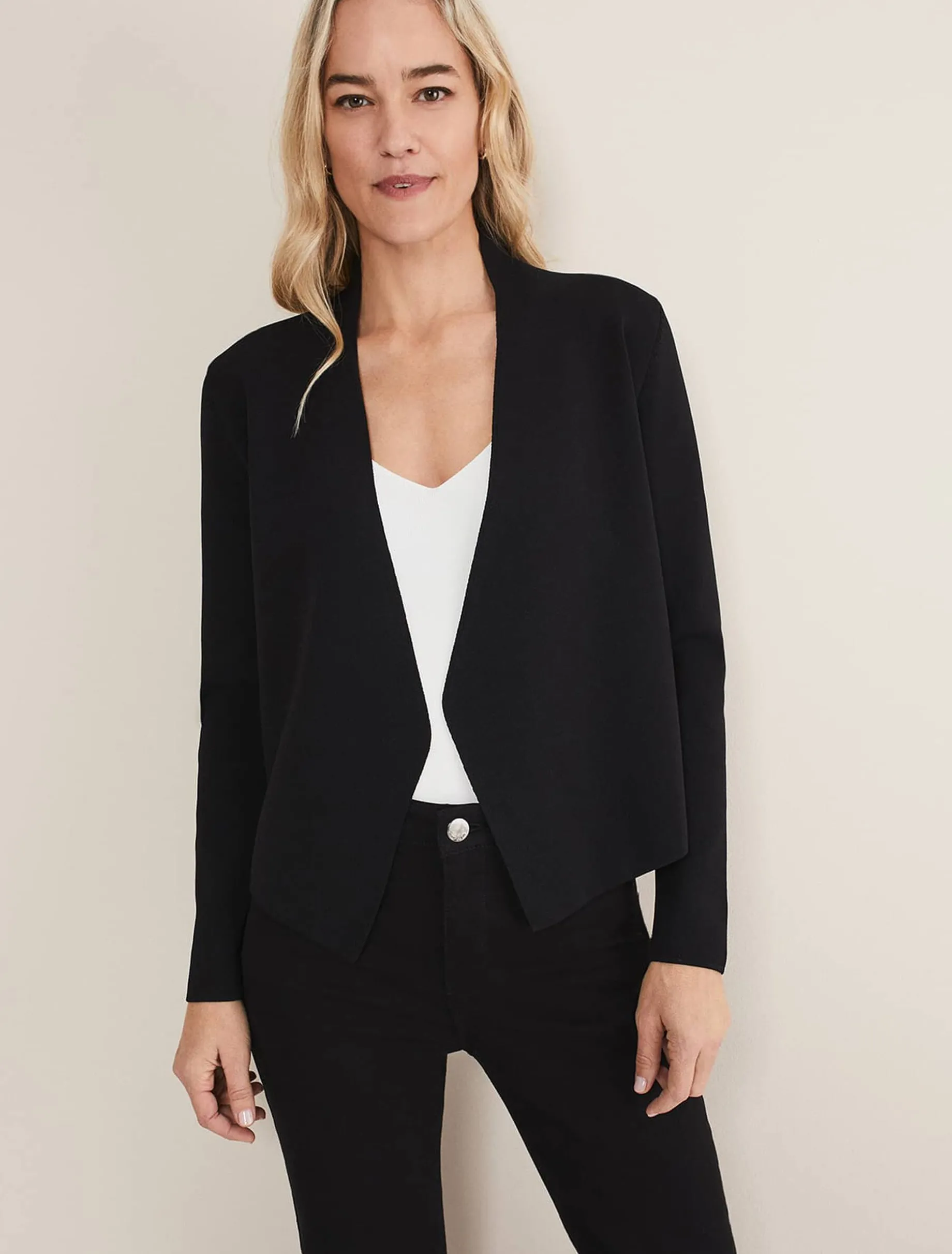 Delia Knitted Waterfall Jacket