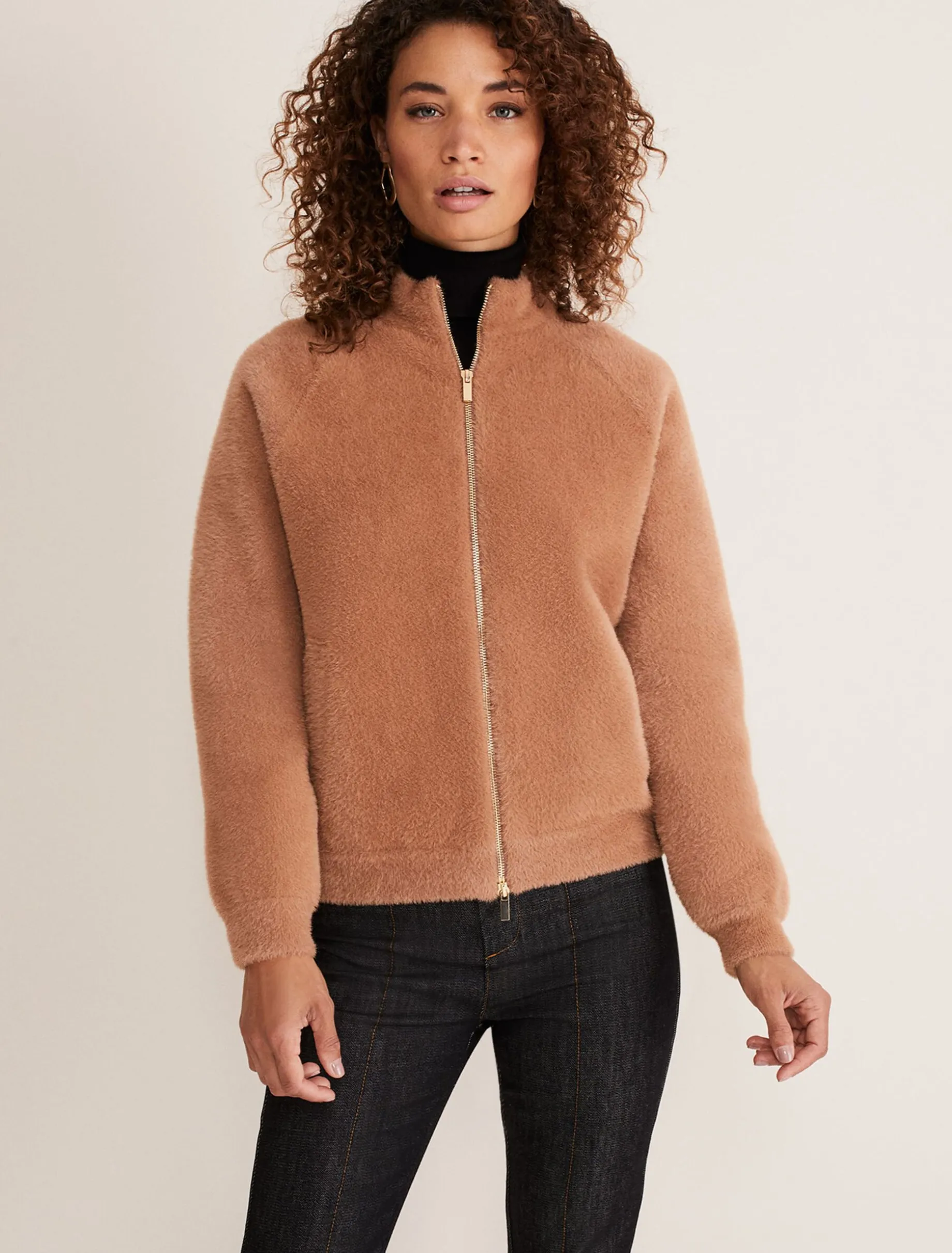 Dera Fluffy Bomber Jacket