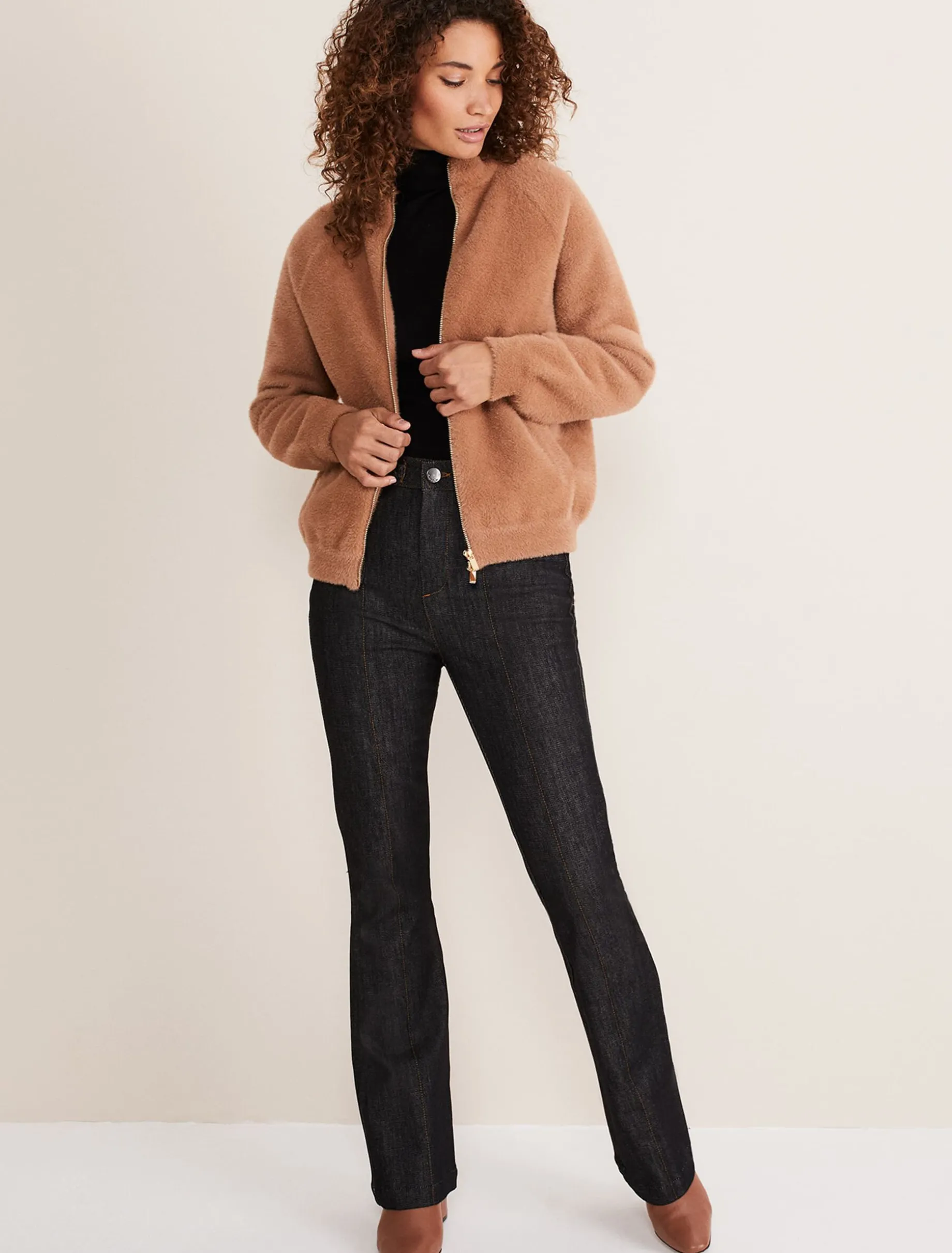 Dera Fluffy Bomber Jacket