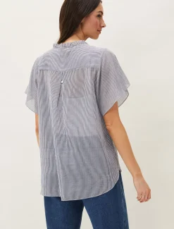 Diya Frill Stripe Blouse