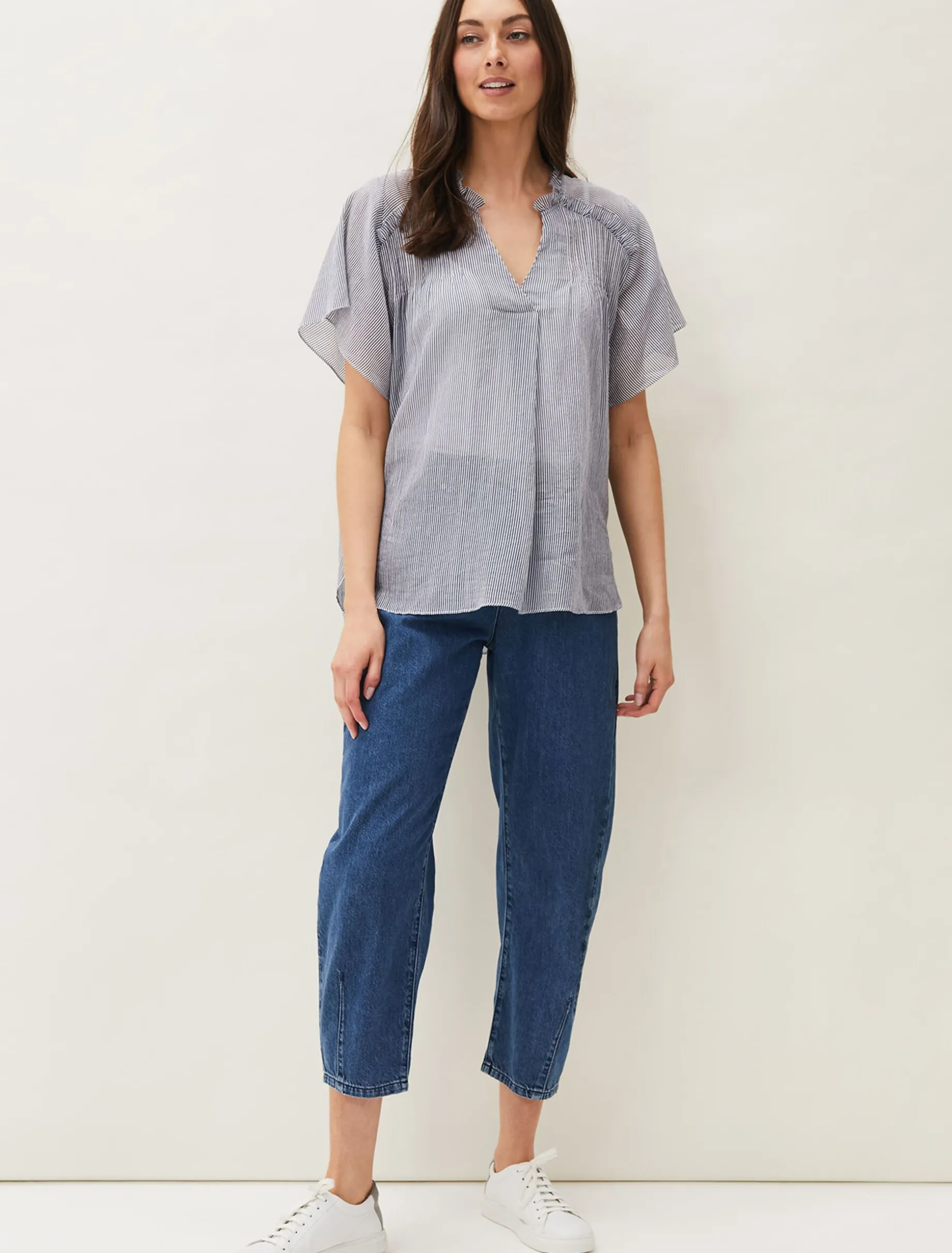 Diya Frill Stripe Blouse