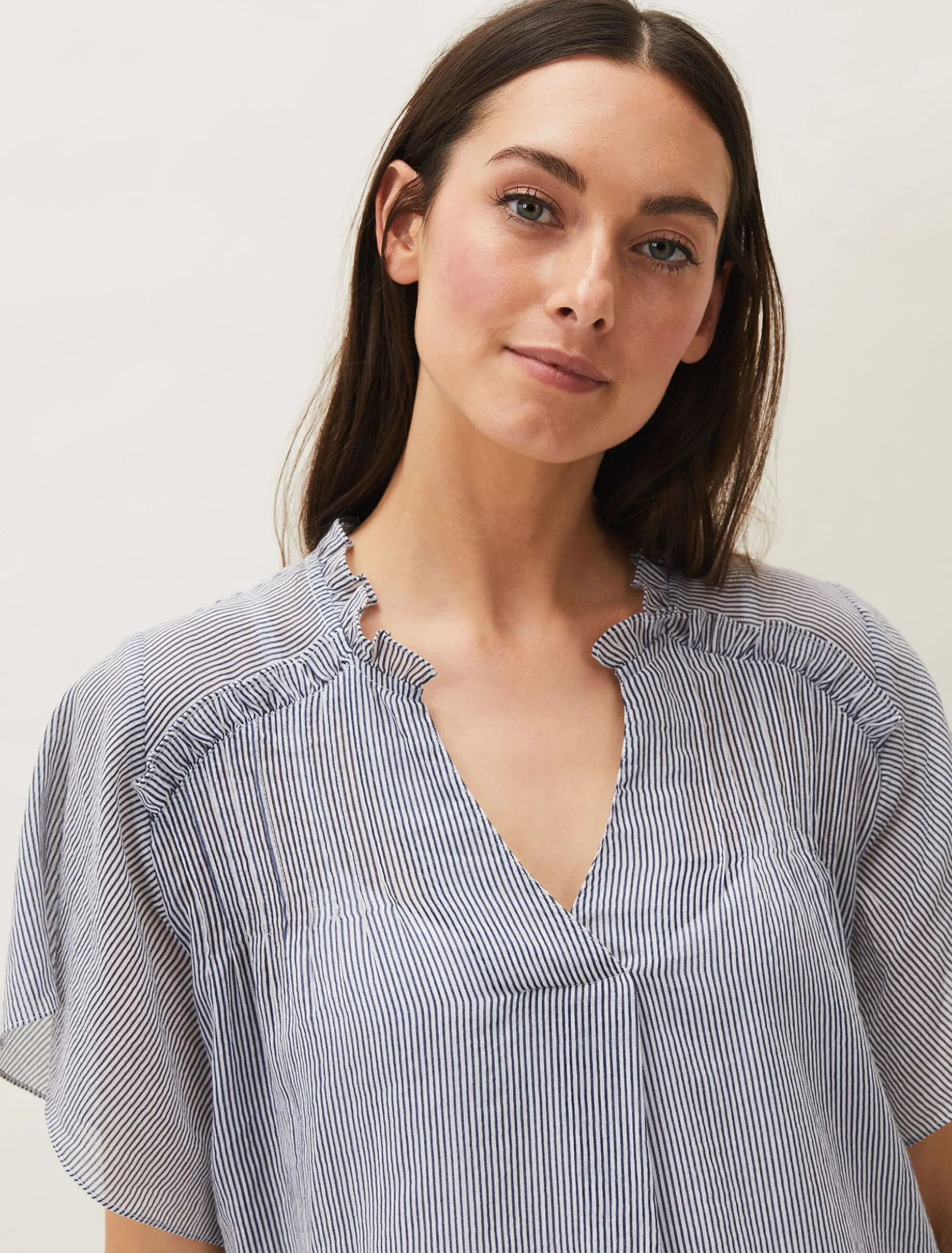 Diya Frill Stripe Blouse