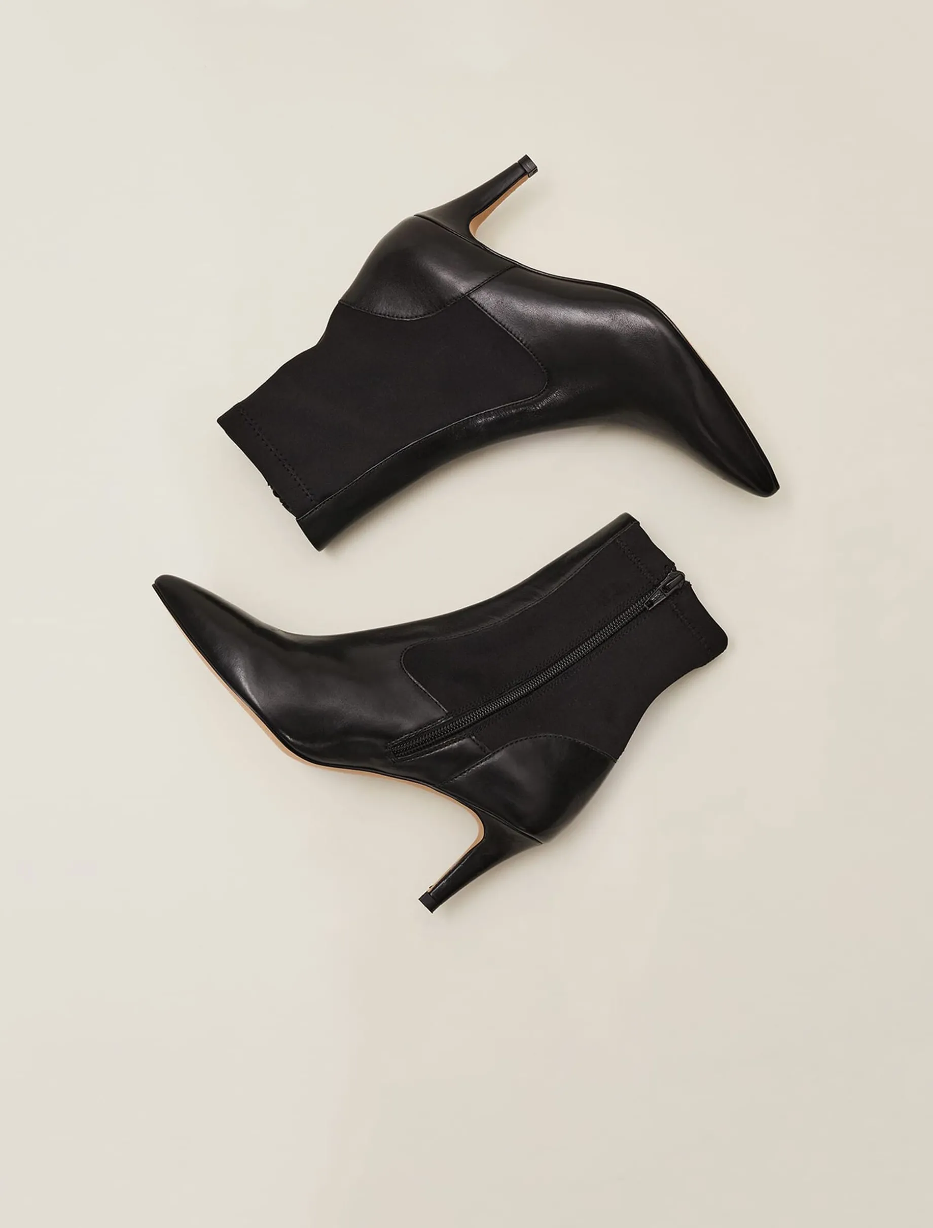 Dolly Leather Sock Boots