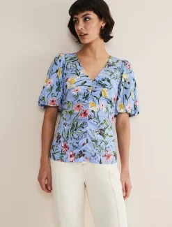 Donda Floral Ruched Top