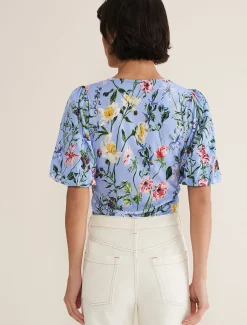Donda Floral Ruched Top