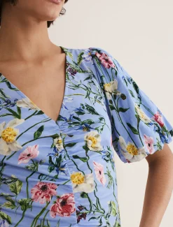 Donda Floral Ruched Top