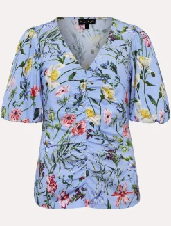 Donda Floral Ruched Top