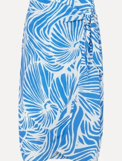Dorothy Shell Print Wrap Skirt