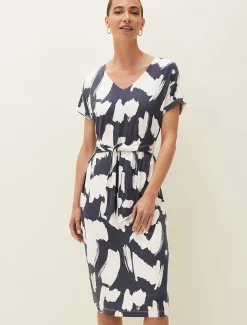 Dotterel Abstract Print Dress