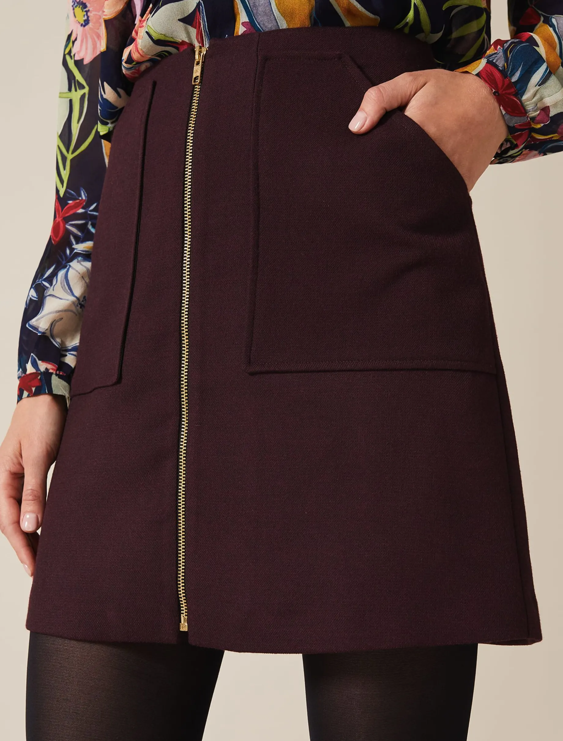 Drue Zip Skirt