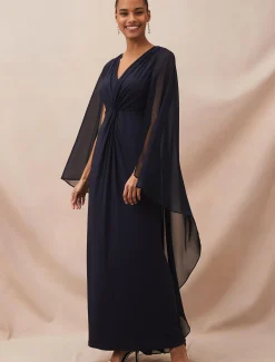 Edna Cape Maxi Dress