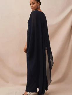 Edna Cape Maxi Dress