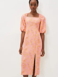 Effie Zebra Puff Sleeve Dress