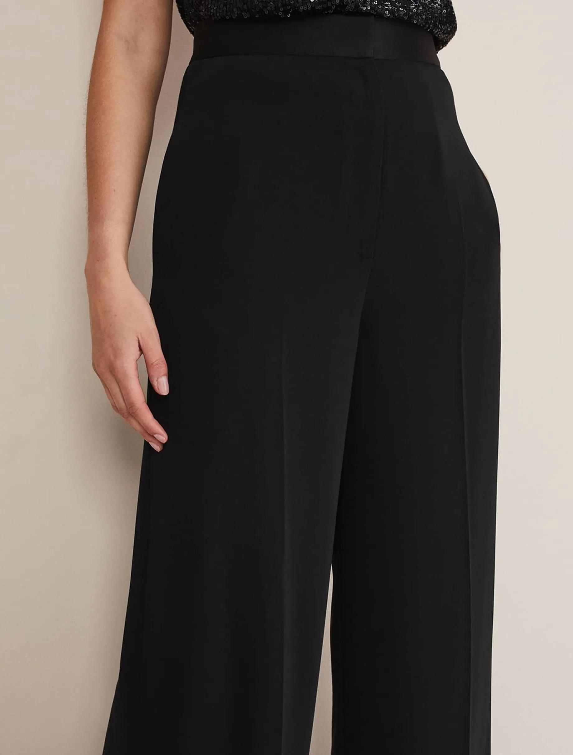 Elandra Wide Leg Tux Trousers
