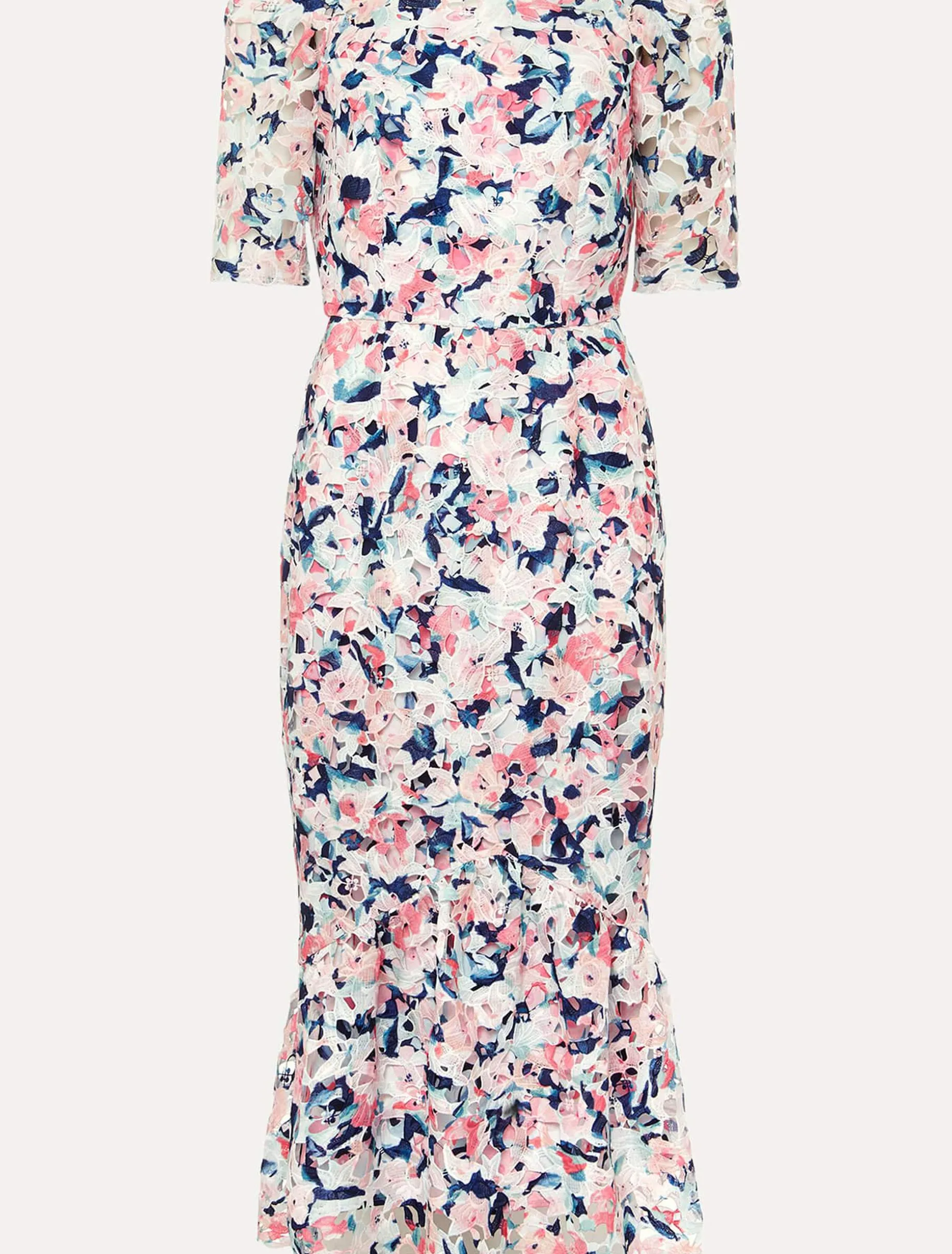Elara Off Shoulder Floral Print Dress