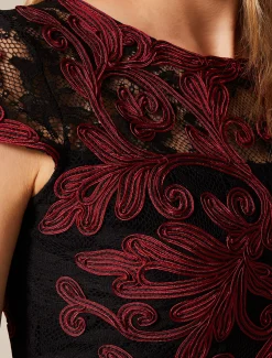 Eldora Tapework Lace Dress
