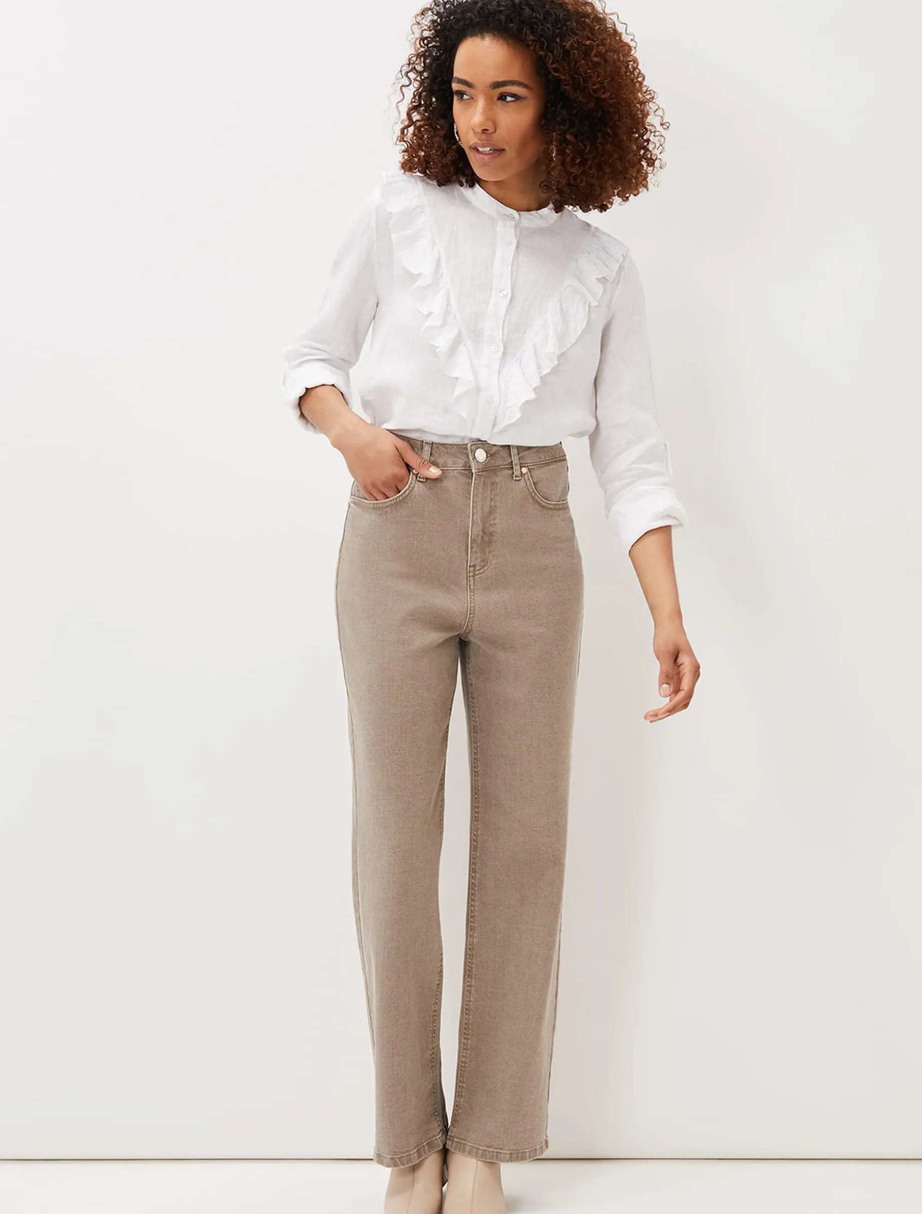 Eleyana Clay Dye Wide Leg Jean