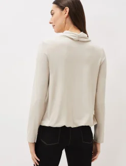 Elia Cowl Neck Blouson Top