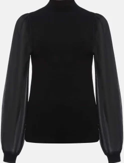 Eliza Chiffon Sleeve Knit