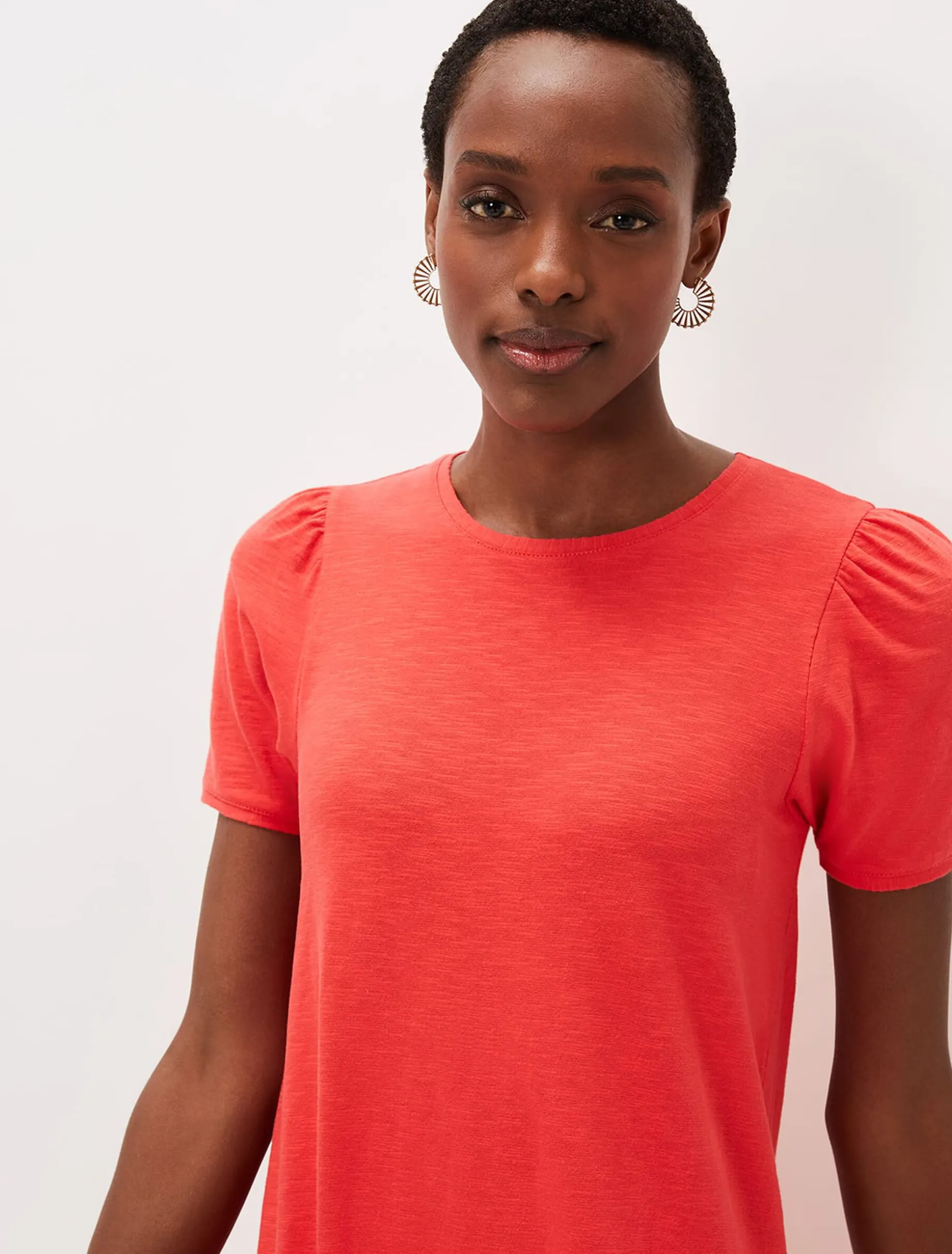 Elizebeth Cotton Tiered Midi Dress