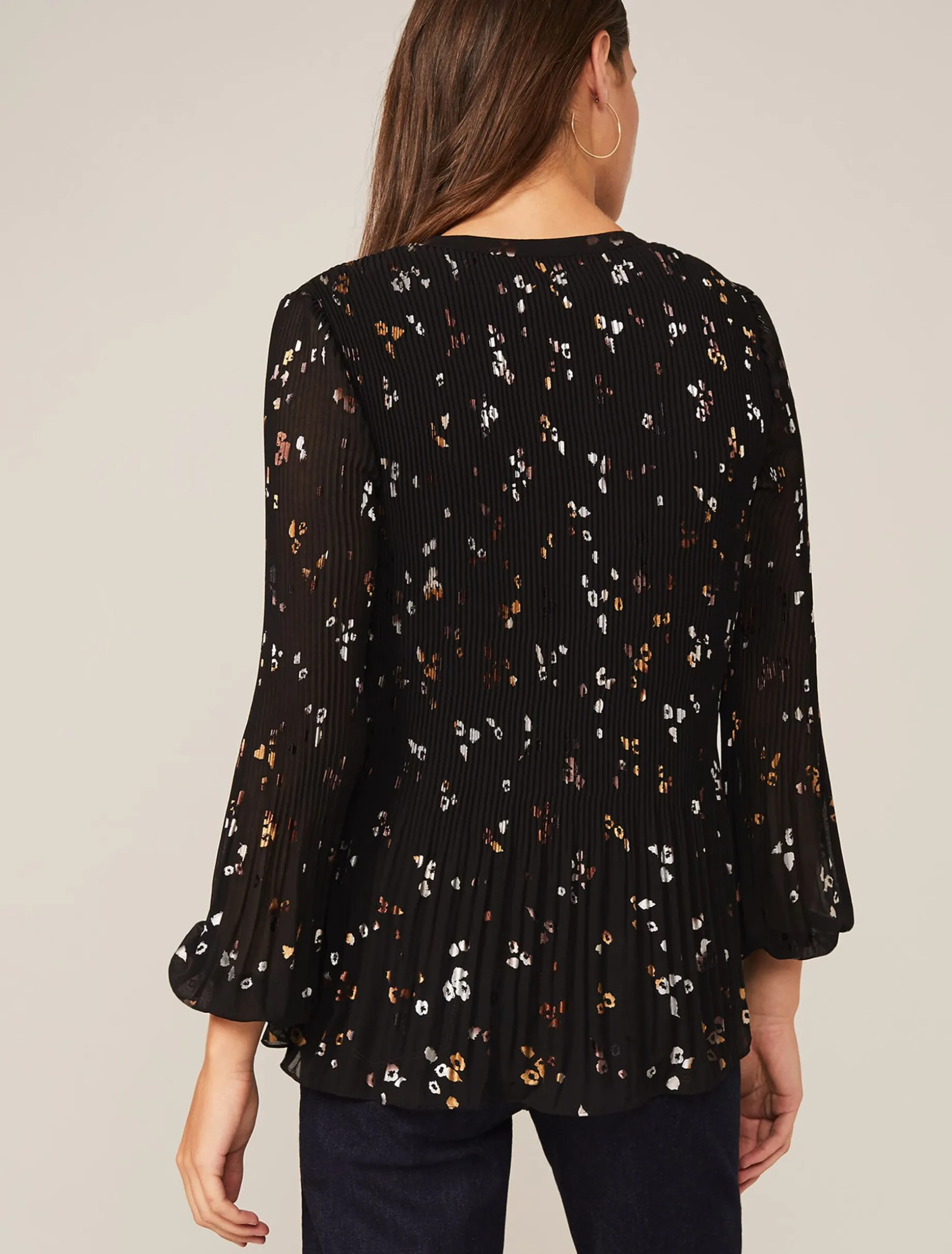 Ella Foil Spot Blouse