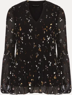 Ella Foil Spot Blouse