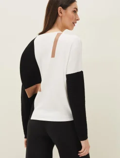 Ellan Colourblock Fine Knit Jumper