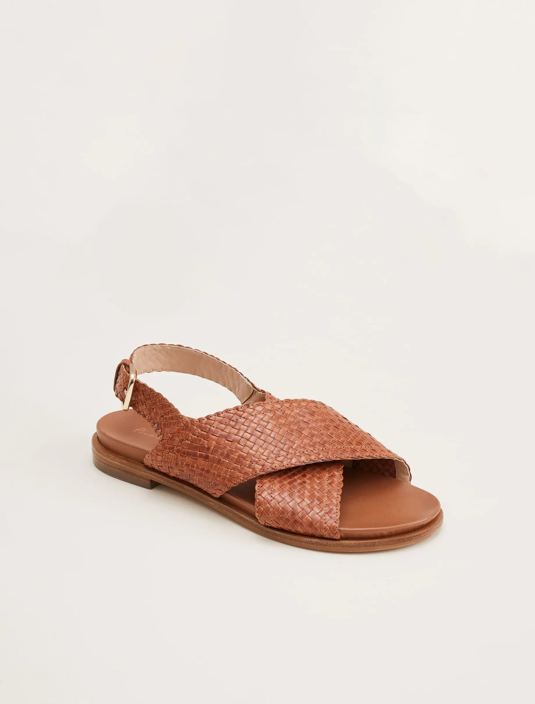 Elle Leather Crossover Sandals