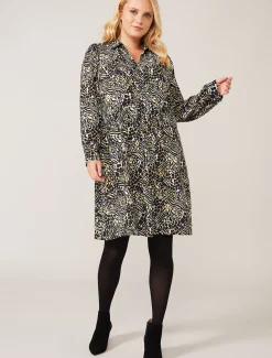 Elle Printed Swing Dress