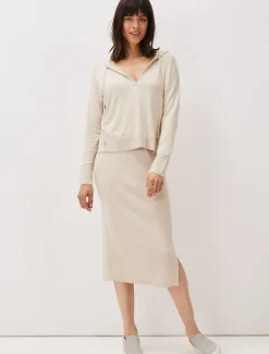 Ellena Eyelet Detail Co-Ord Midi Skirt